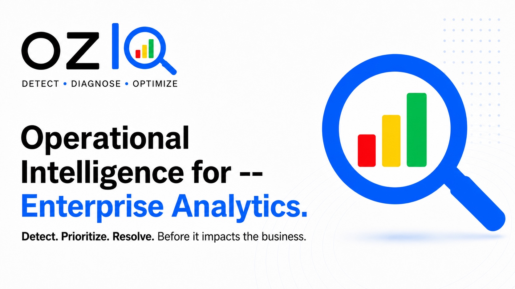 ozIQ | Operational Intelligence for Enterprise Analytics